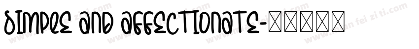 Simple and affectionate字体转换